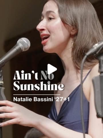 Natalie performing Ain’t No Sunshine live
